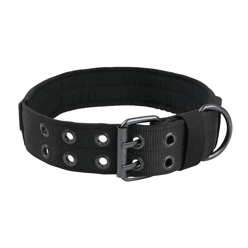 2" Tactical Heavy Duty Nylon Dog Collar K9 Military Metal Buckle