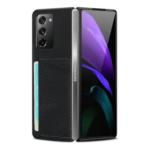 Leather Case for Samsung Galaxy Z Fold2 5G, Black
