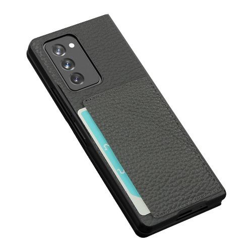 Leather Case for Samsung Galaxy Z Fold2 5G, Gray