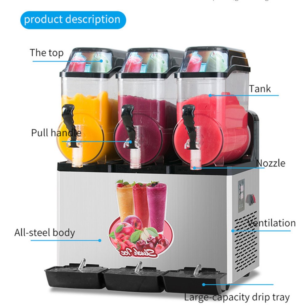 45L Commercial Stainless Slushy Machine