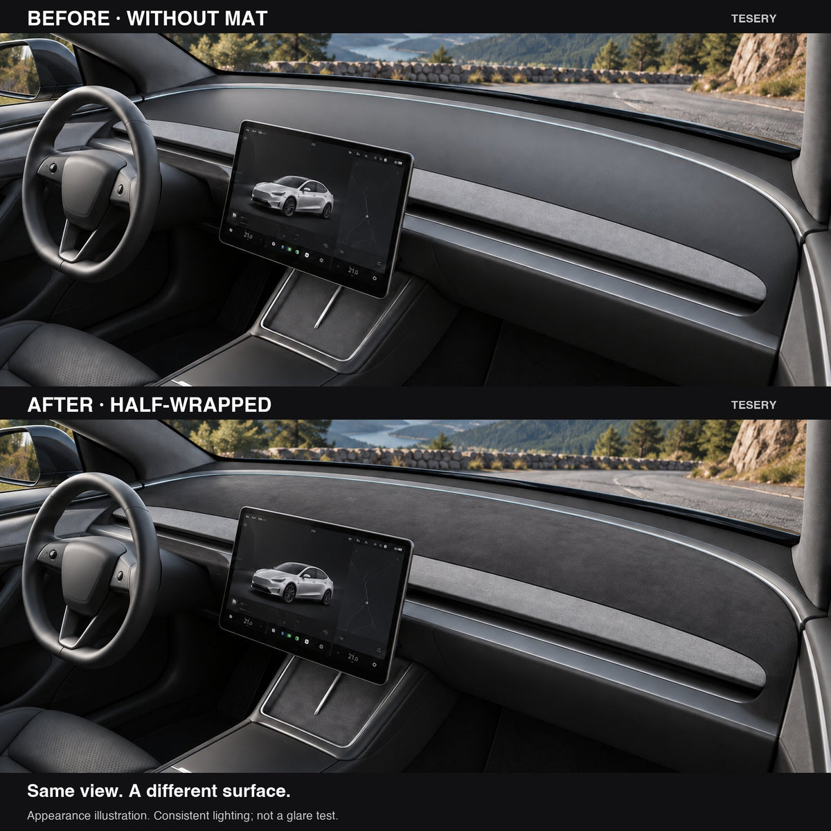 Anti-Glare Dash Mat