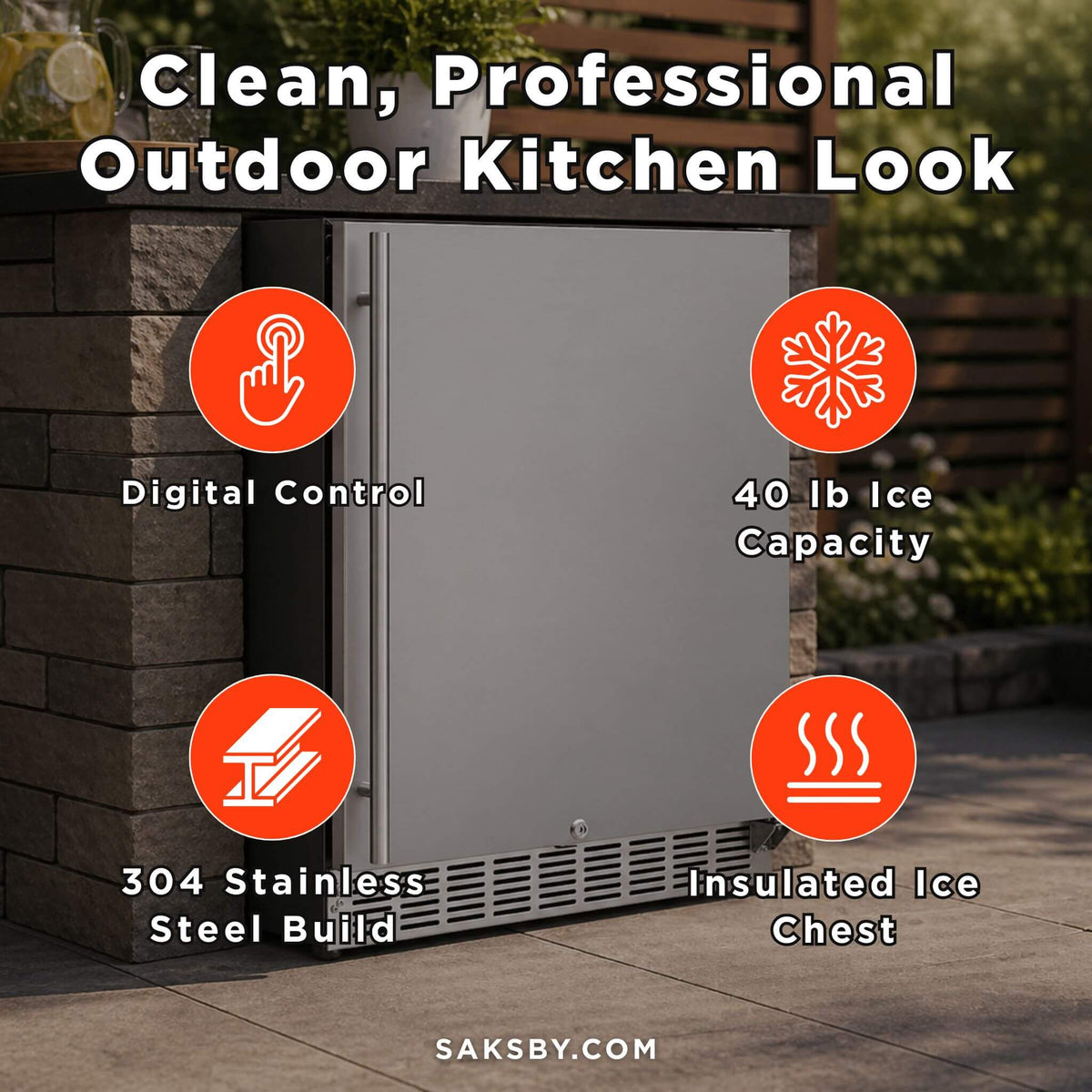 [RFR-24S-A] Summerset 24" Outdoor Fridge