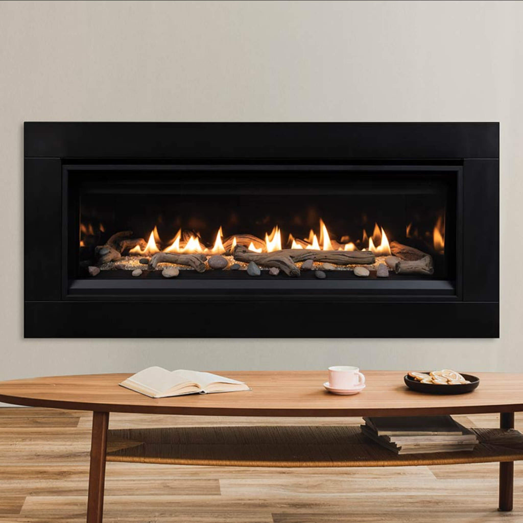 Superior Fireplaces 55-Inch Linear 28K BTU Direct Vent Natural Gas Fireplace With Blower And Remote Control [DRL3555TEN] (SAK26791)