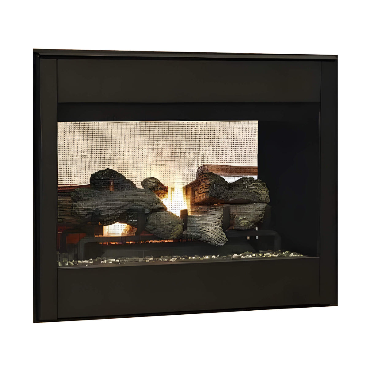 Superior Fireplaces 35-Inch Electronic Ignition Natural Gas Direct Vent See-Through Fireplace [DR35STDEN] (SAK20581)