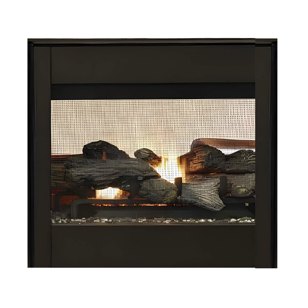 Superior Fireplaces 35-Inch Electronic Ignition Natural Gas Direct Vent See-Through Fireplace [DR35STDEN] (SAK20581)