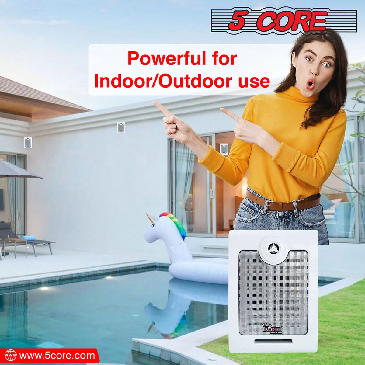5Core 500W Outdoor Speakers