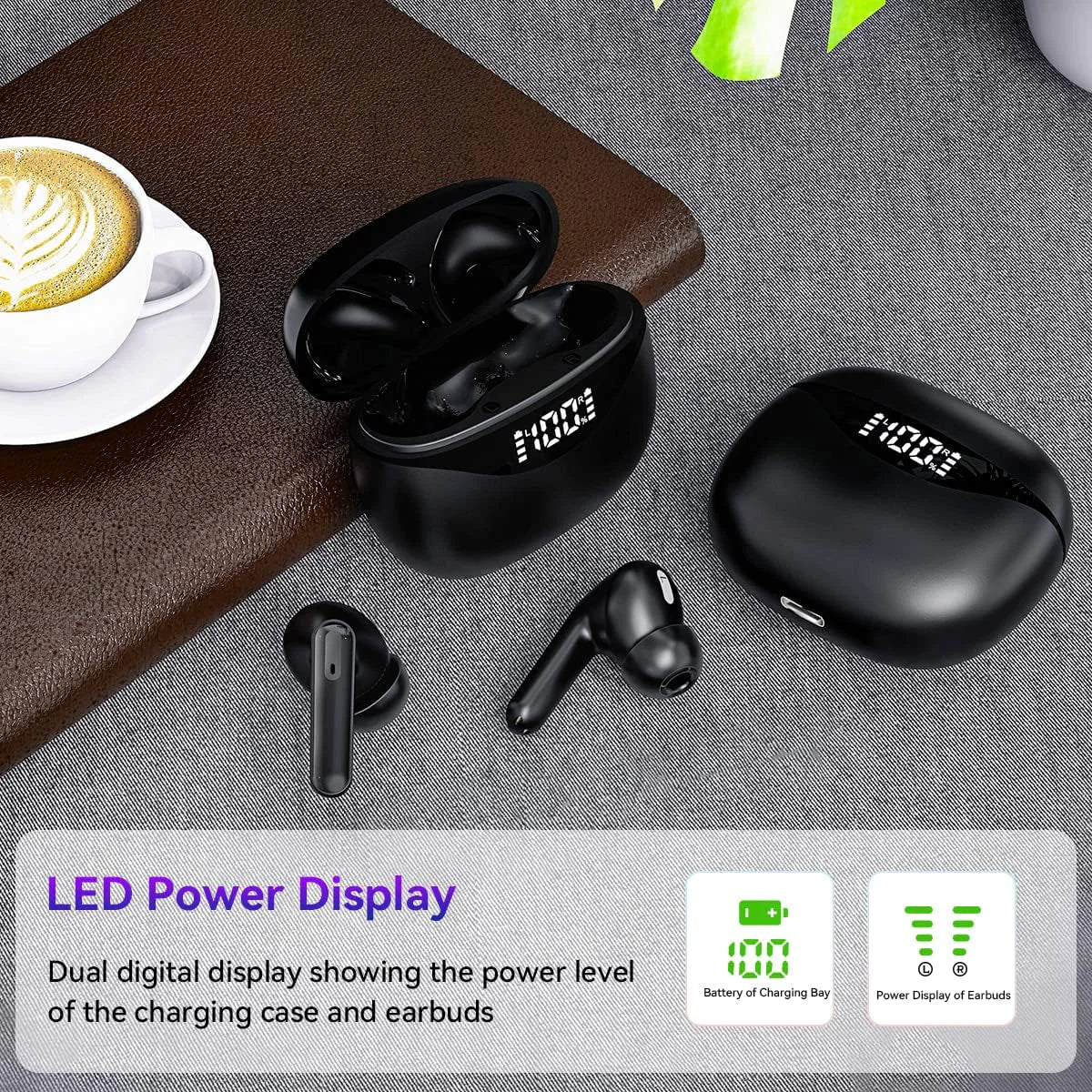 Bluetooth Earbuds 5.3 Noise Cancelling