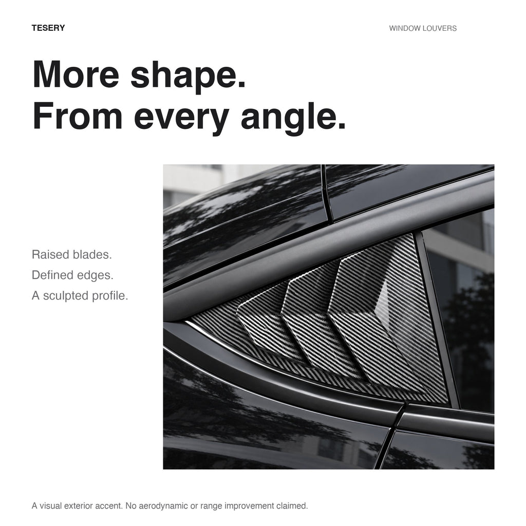 Rear Window Louvers 2-Pack