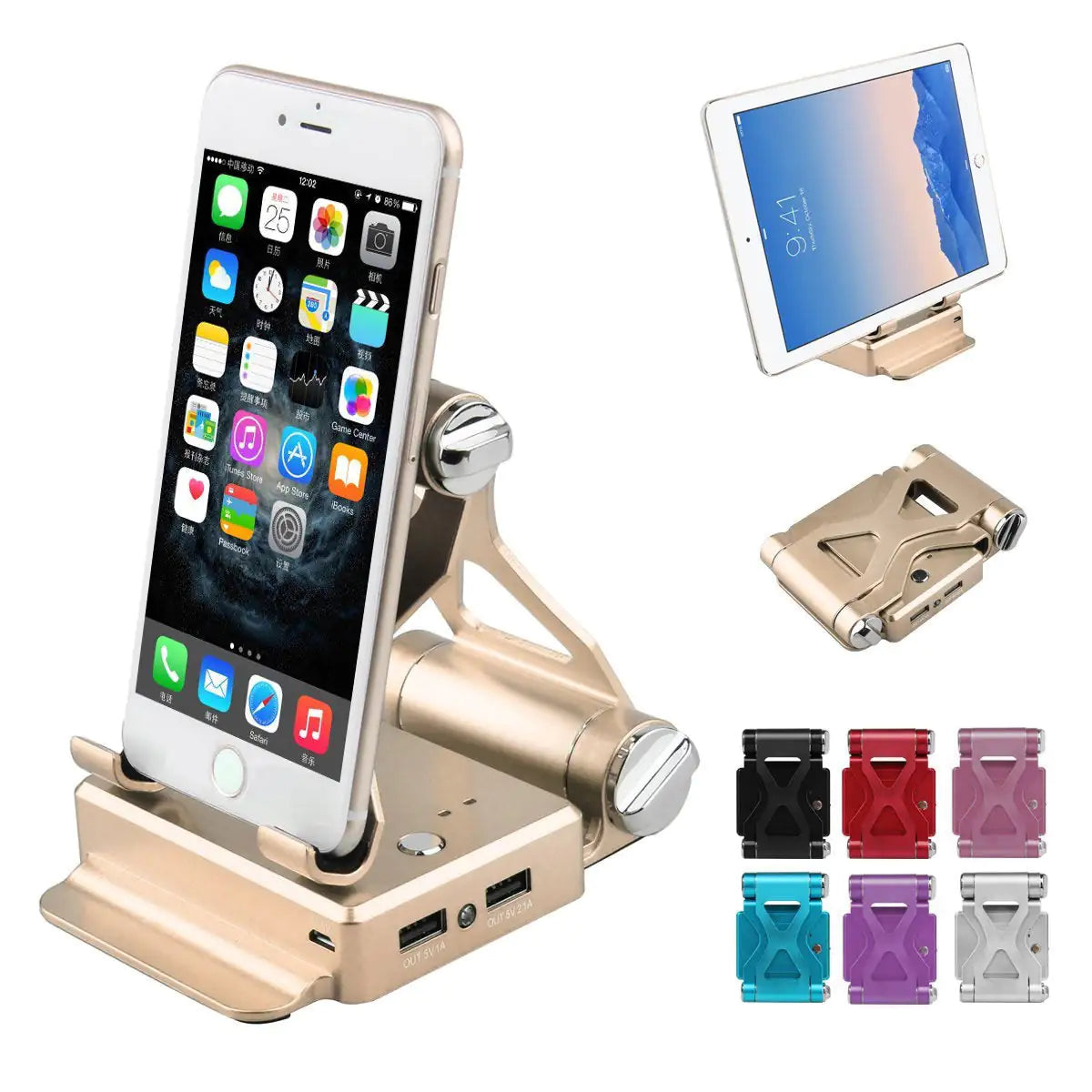 Podium Stand Extended Battery Up 200% Ipad, Iphone Other Smart
