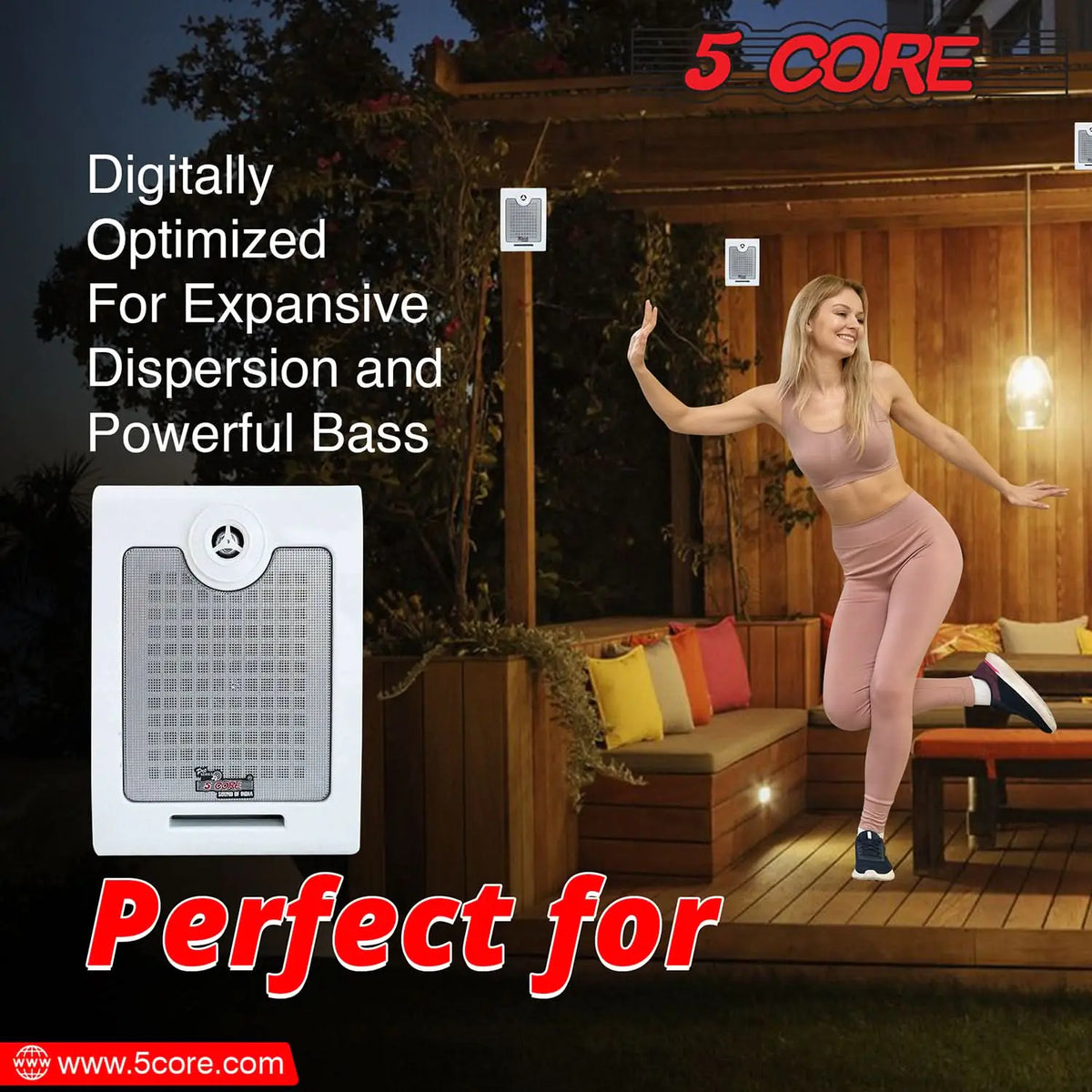 5Core 500W Outdoor Speakers