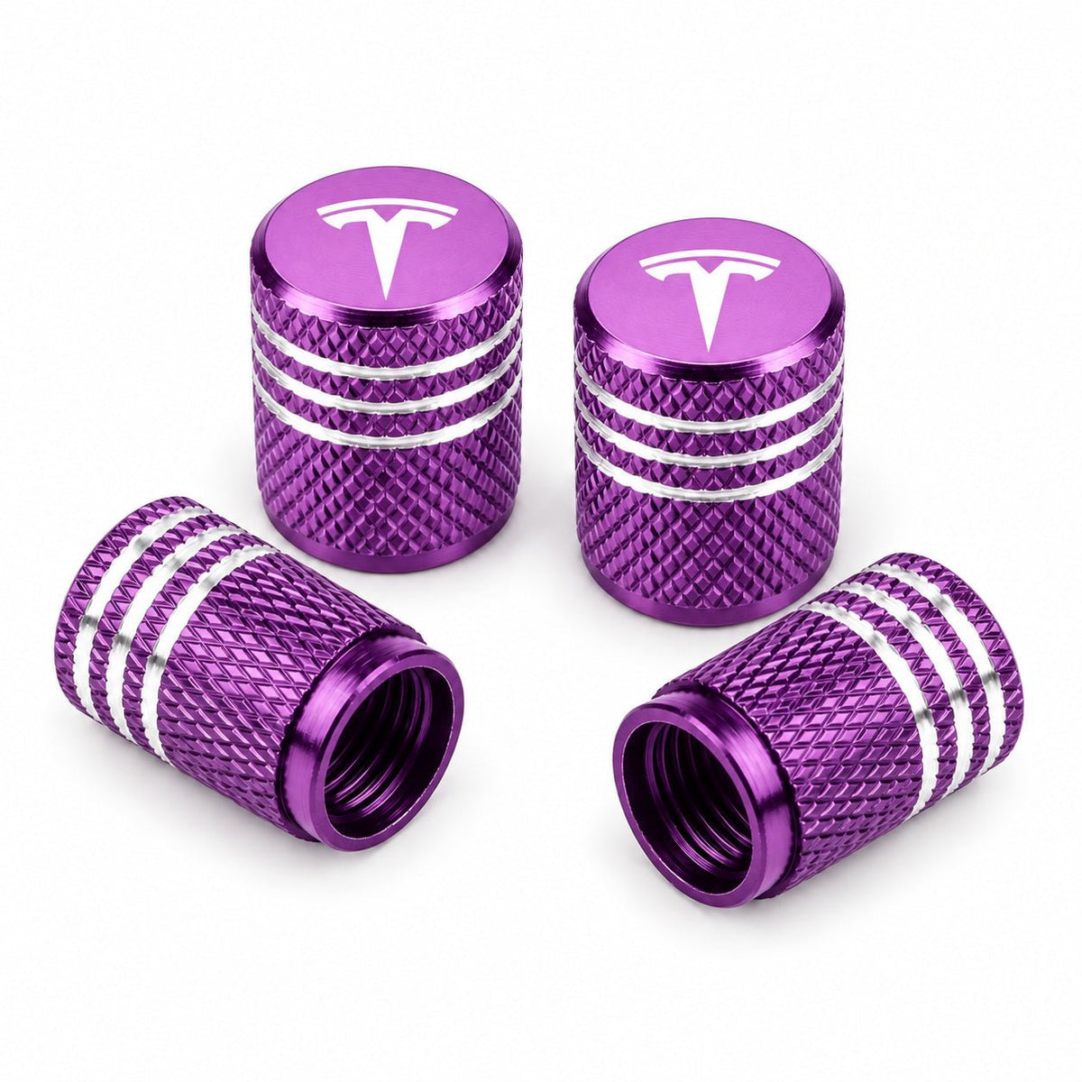 Valve Stem Caps 4-Pack for Tesla 3/Y/S/X 2017-ON