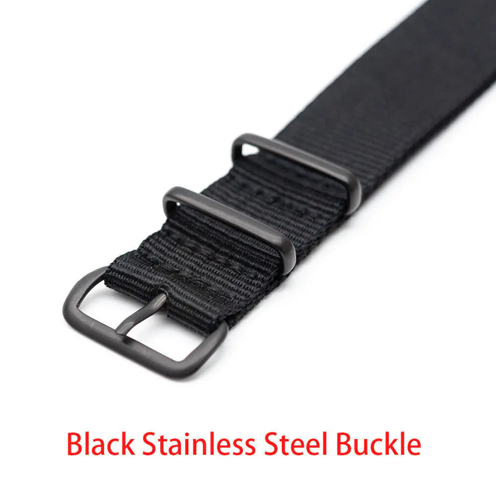 18mm 20mm 22mm Durable Military Woven Nylon Wrist Watch Band