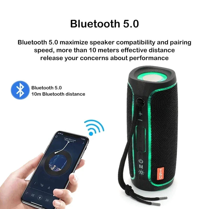Bluetooth Speaker Wireless Waterproof Outdoor Stereo Bass