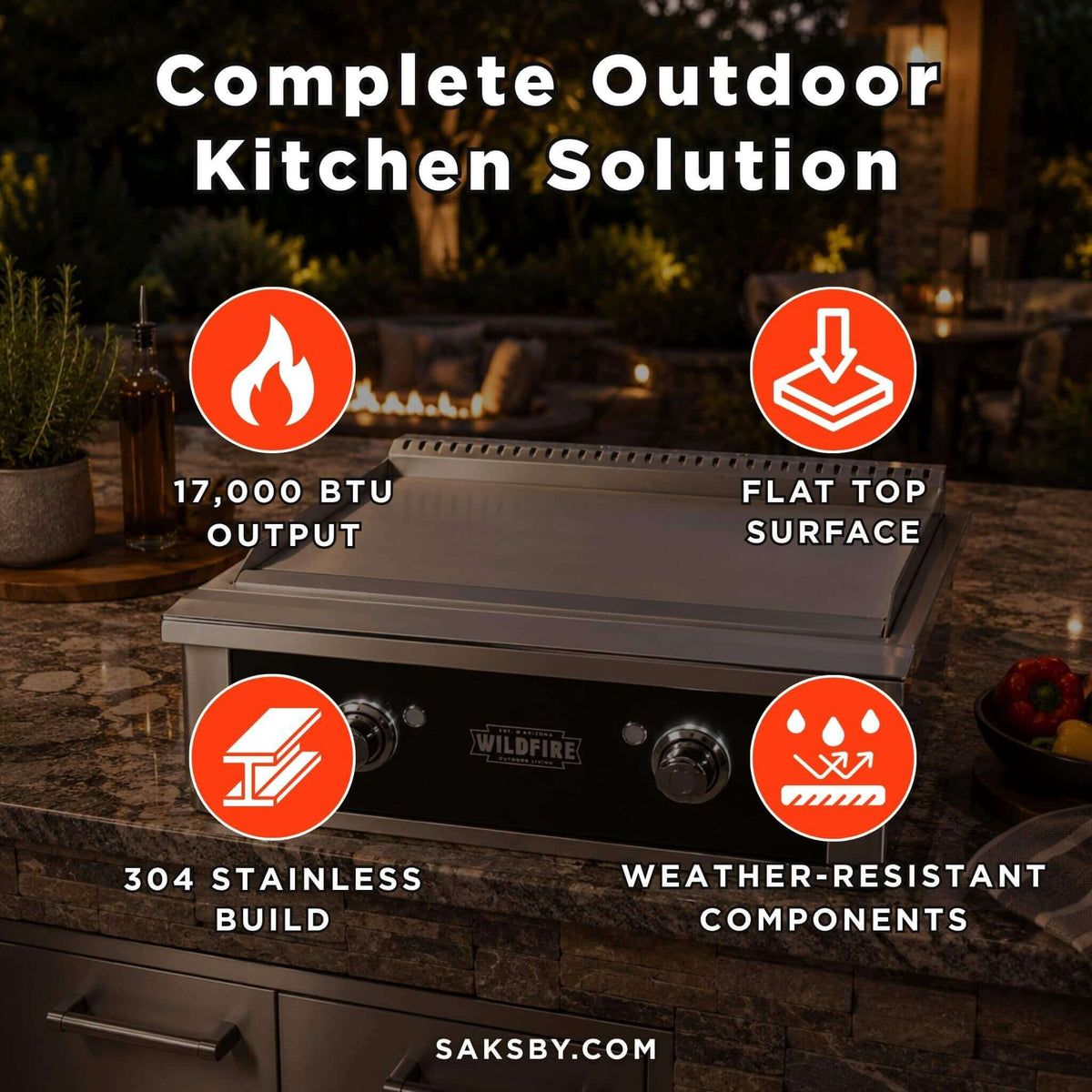 [WF-PRO30GRD-BSS/SS] Wildfire 30" Griddle
