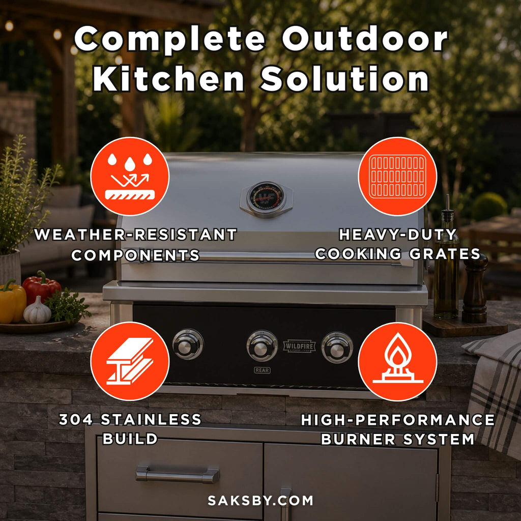 [WFPRO30G-BSS/SS] Wildfire 30" Grill