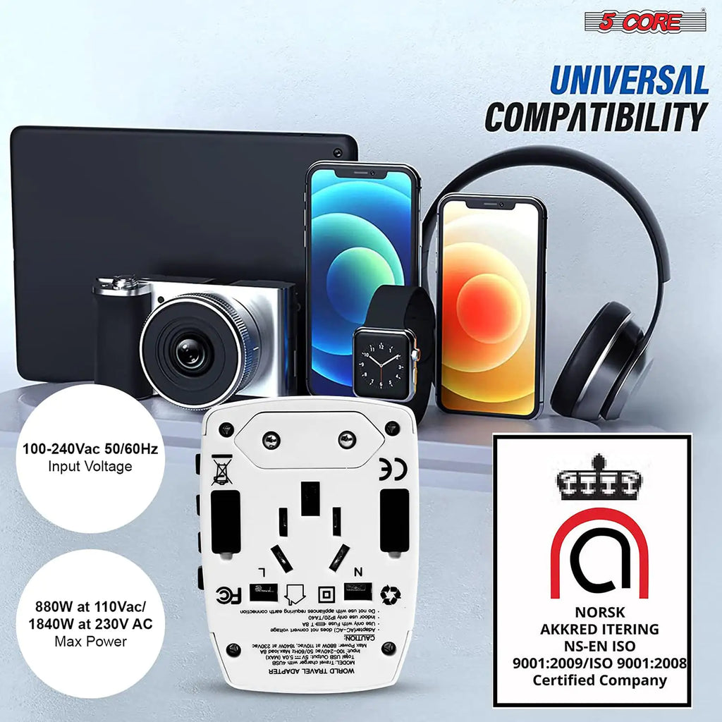 Universal Travel Adapter International Power Adapters 3