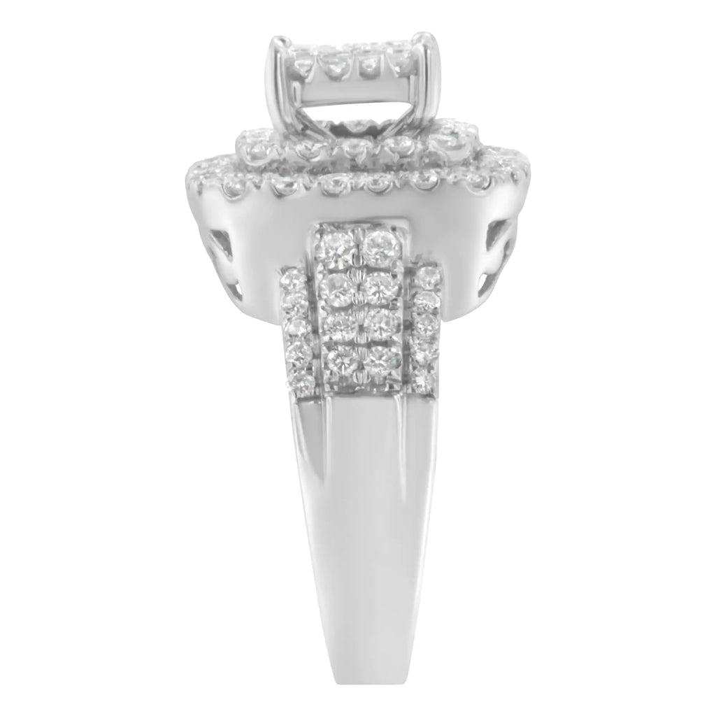 14KT White Gold Diamond Cocktail Ring