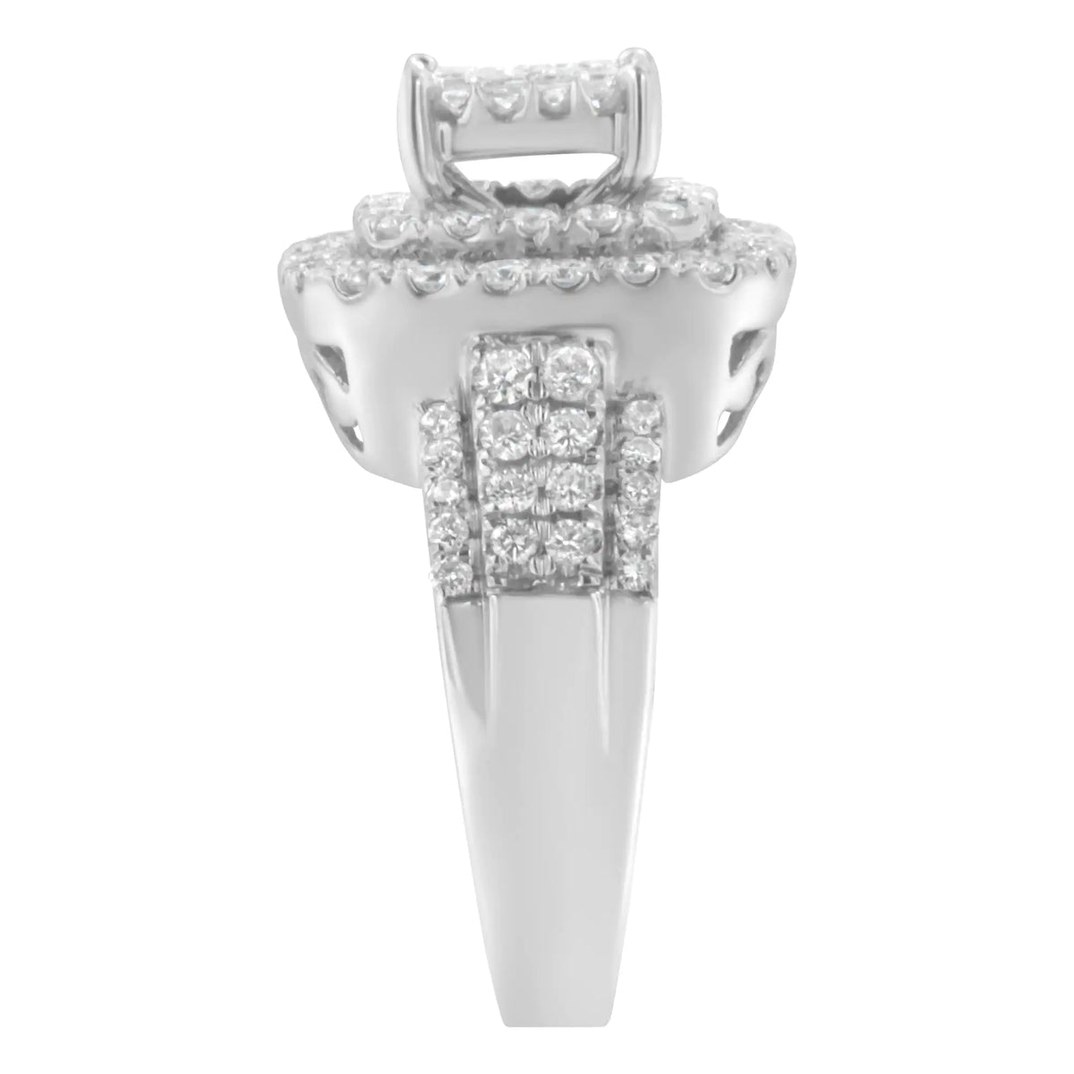 14KT White Gold Diamond Cocktail Ring