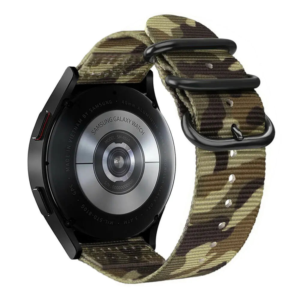 18mm 20mm 22mm Durable Military Woven Nylon Wrist Watch Band