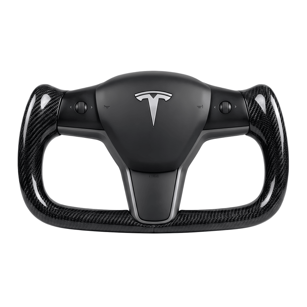 Yoke Full Carbon Fiber Steering Wheel for Tesla Model 3 / Y【Style 29】