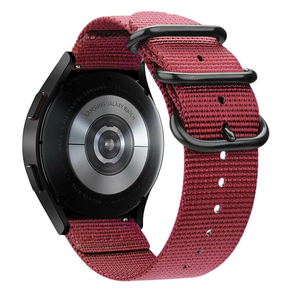 18mm 20mm 22mm Durable Military Woven Nylon Wrist Watch Band