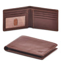 Real Leather Mens Bifold Wallet RFID