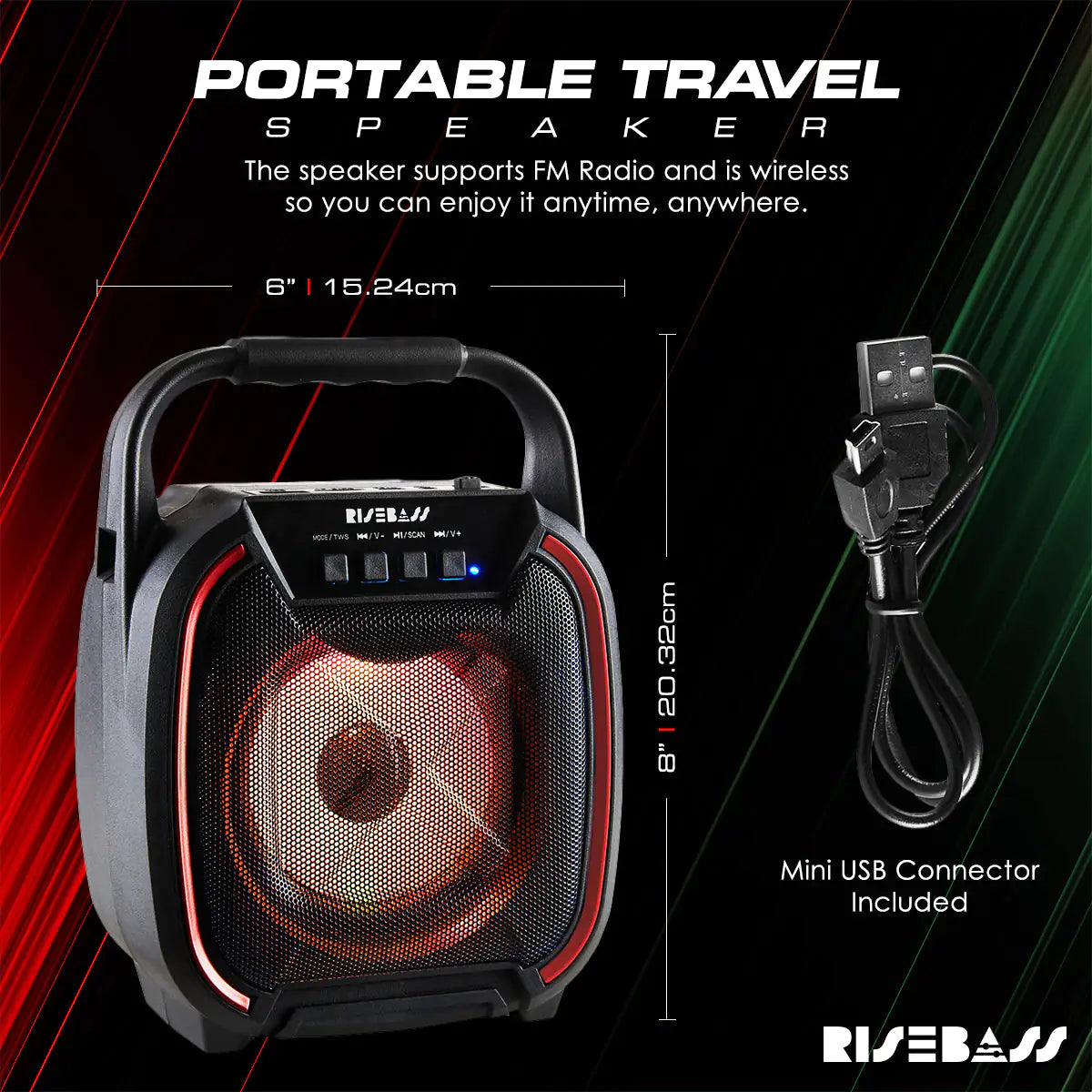 8" 600W Wireless Bluetooth Speaker