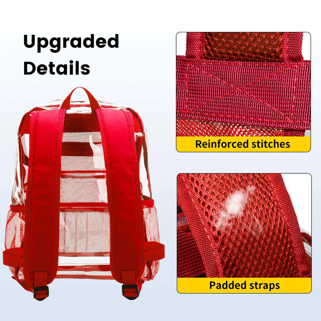 Vorspack Clear Backpack Heavy Duty - PVC Transparent Backpack