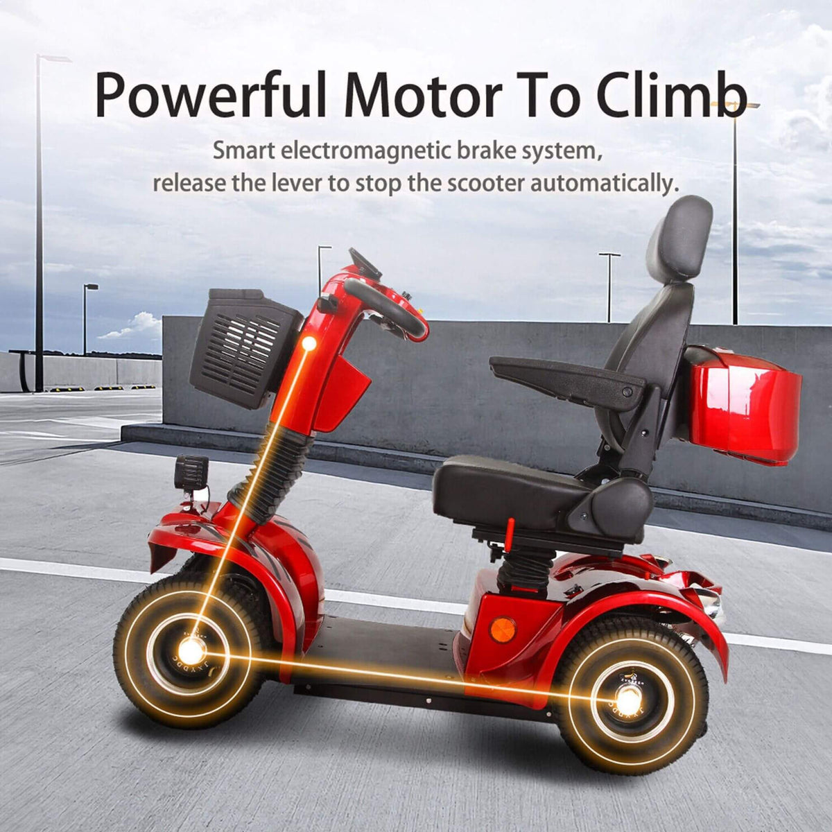 Zvg 4-Wheel Heavy-Duty 500W 48V20Ah Electric All-Terrain