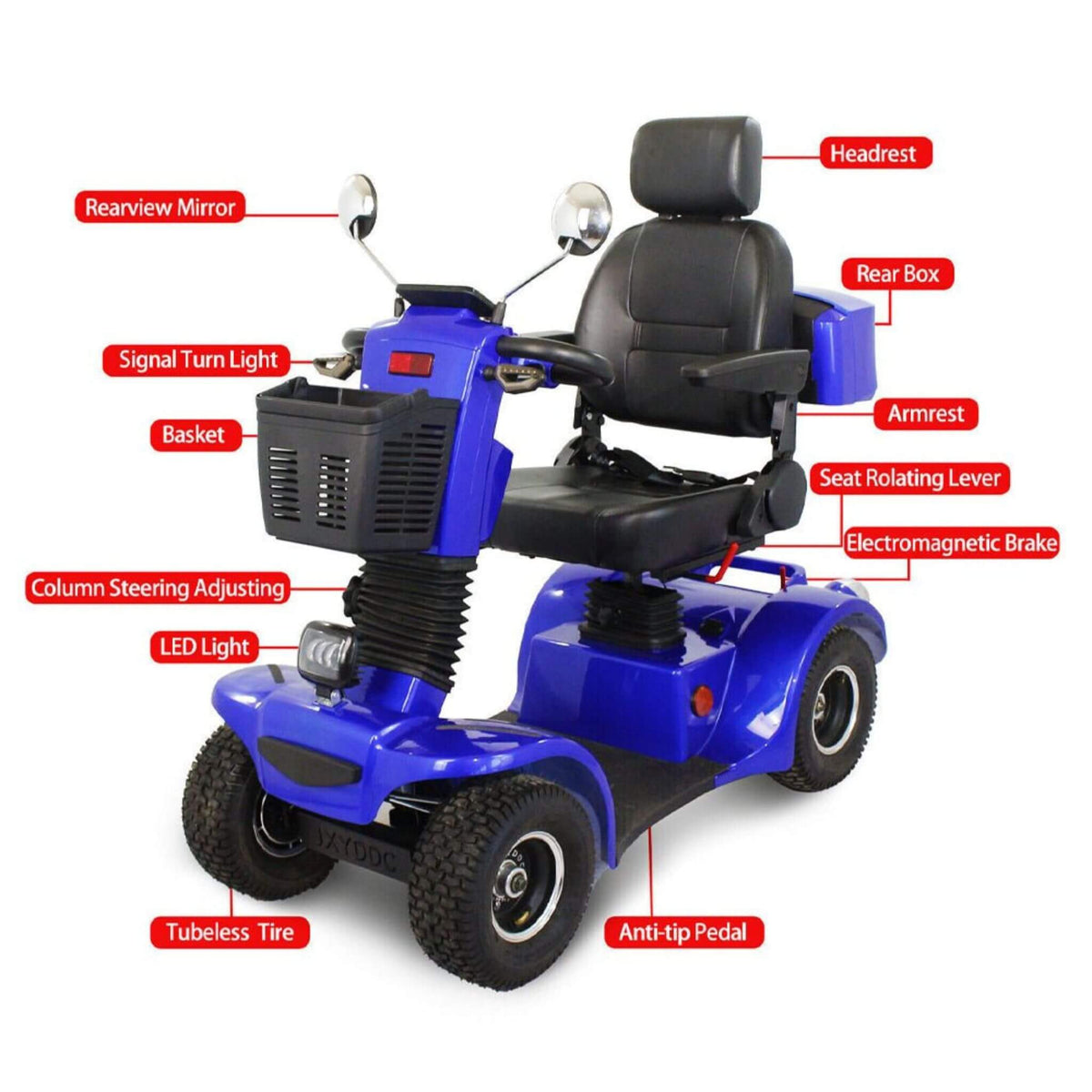 Zvg 4-Wheel Heavy-Duty 500W 48V20Ah Electric All-Terrain