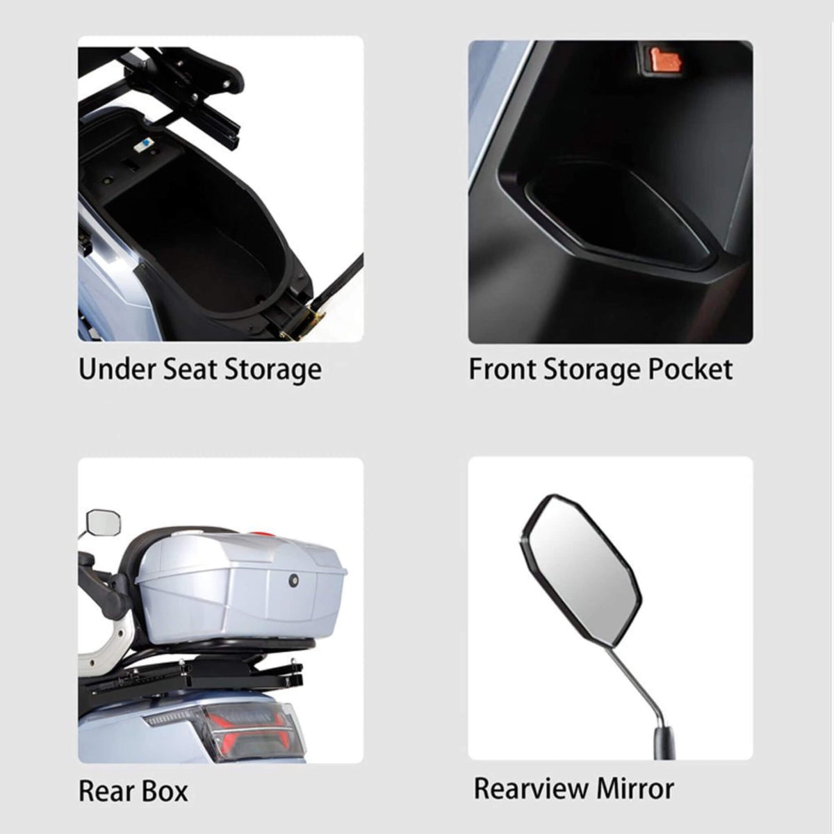 [SAK91645] Zvg 1000W 4-Wheel Mobility Scooter