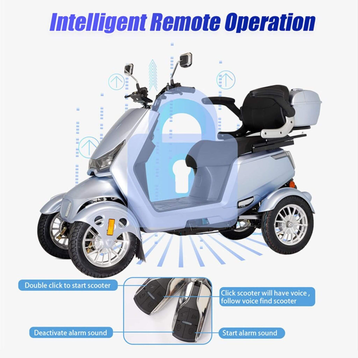 [SAK91645] Zvg 1000W 4-Wheel Mobility Scooter