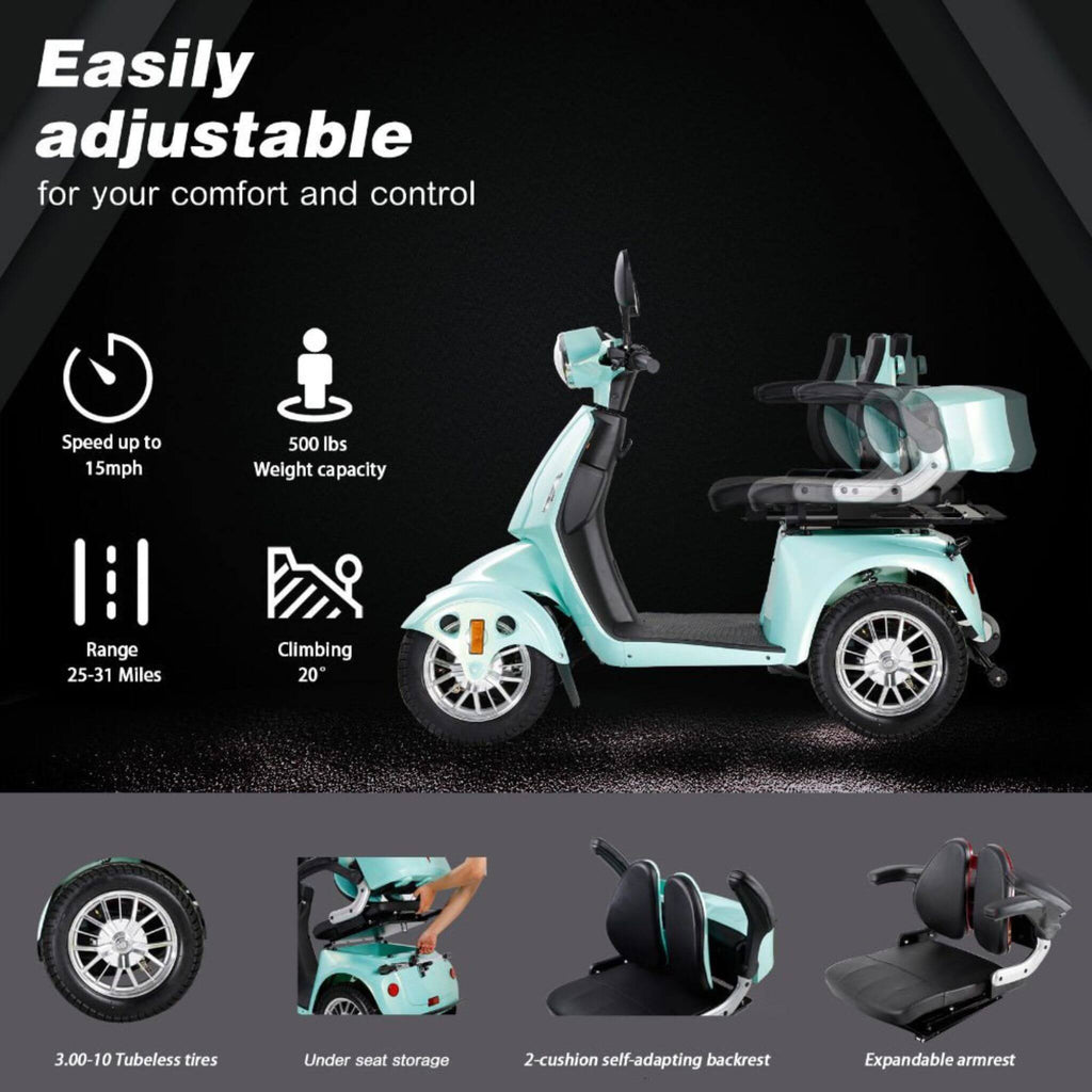 [SAK97156] Zvg 800W 4-Wheel Mobility Scooter