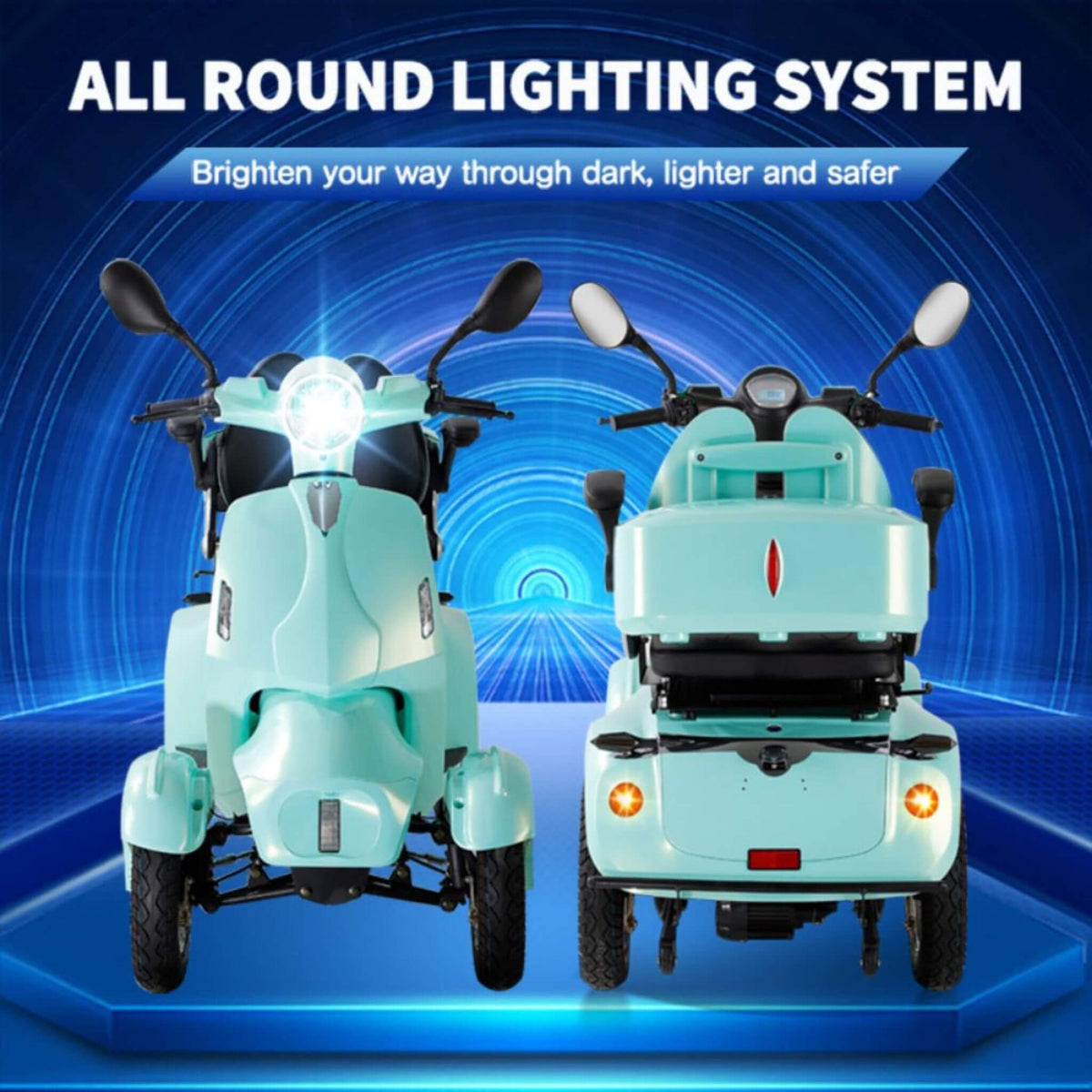 [SAK97156] Zvg 800W 4-Wheel Mobility Scooter