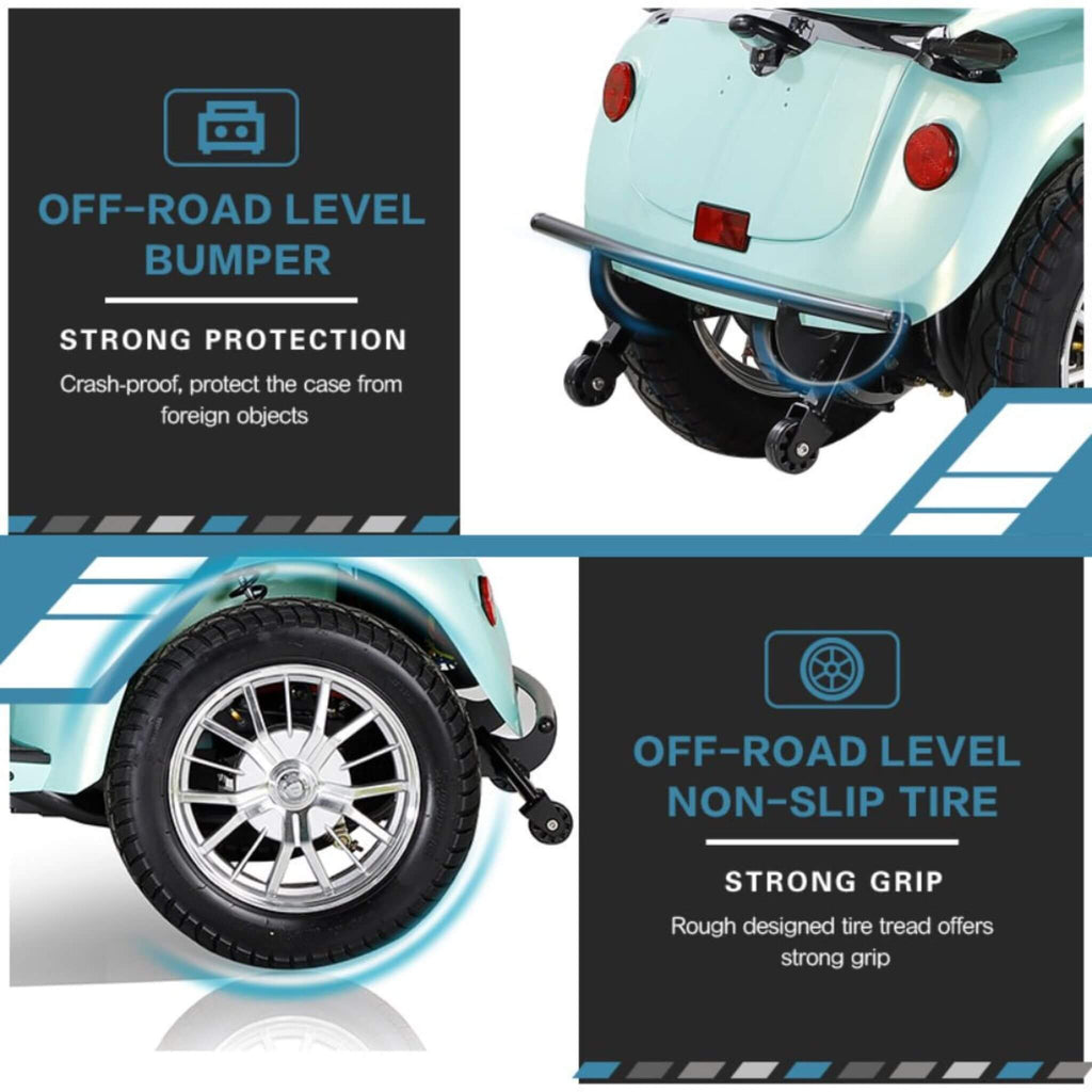 [SAK97156] Zvg 800W 4-Wheel Mobility Scooter